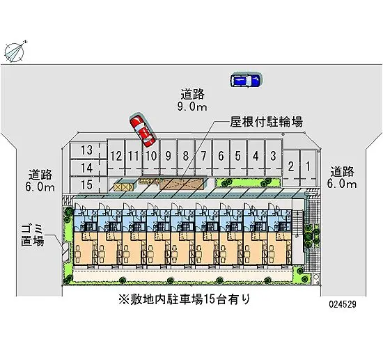 ★手数料０円★守谷市薬師台　月極駐車場（LP）